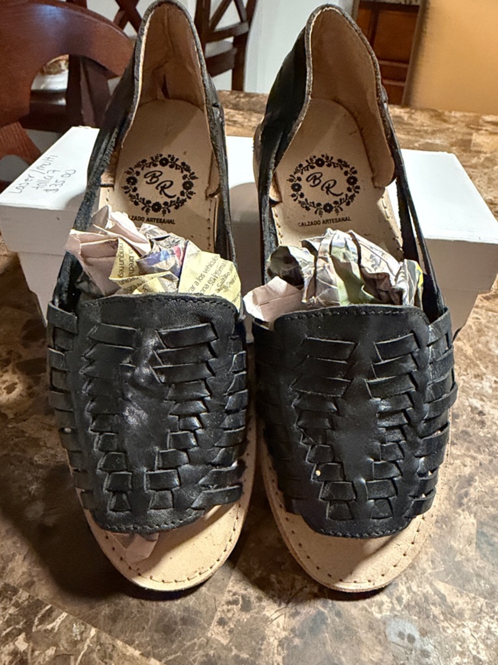 Black Mexican Huarache